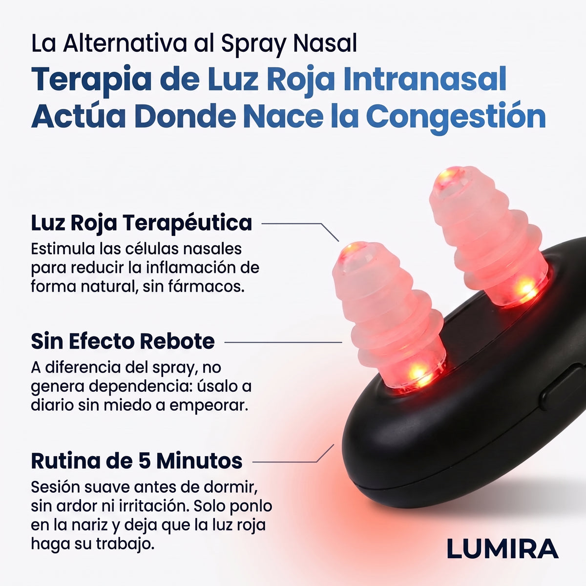 Lumira™ Terapia de Luz Roja Nasal